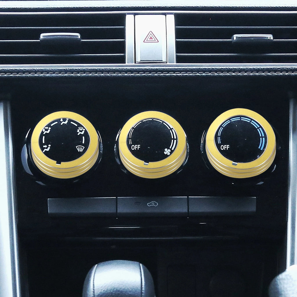 AC Air Conditioner Switch Knob Cover for Mazda CX-3 2015–2017 3 Piece Set