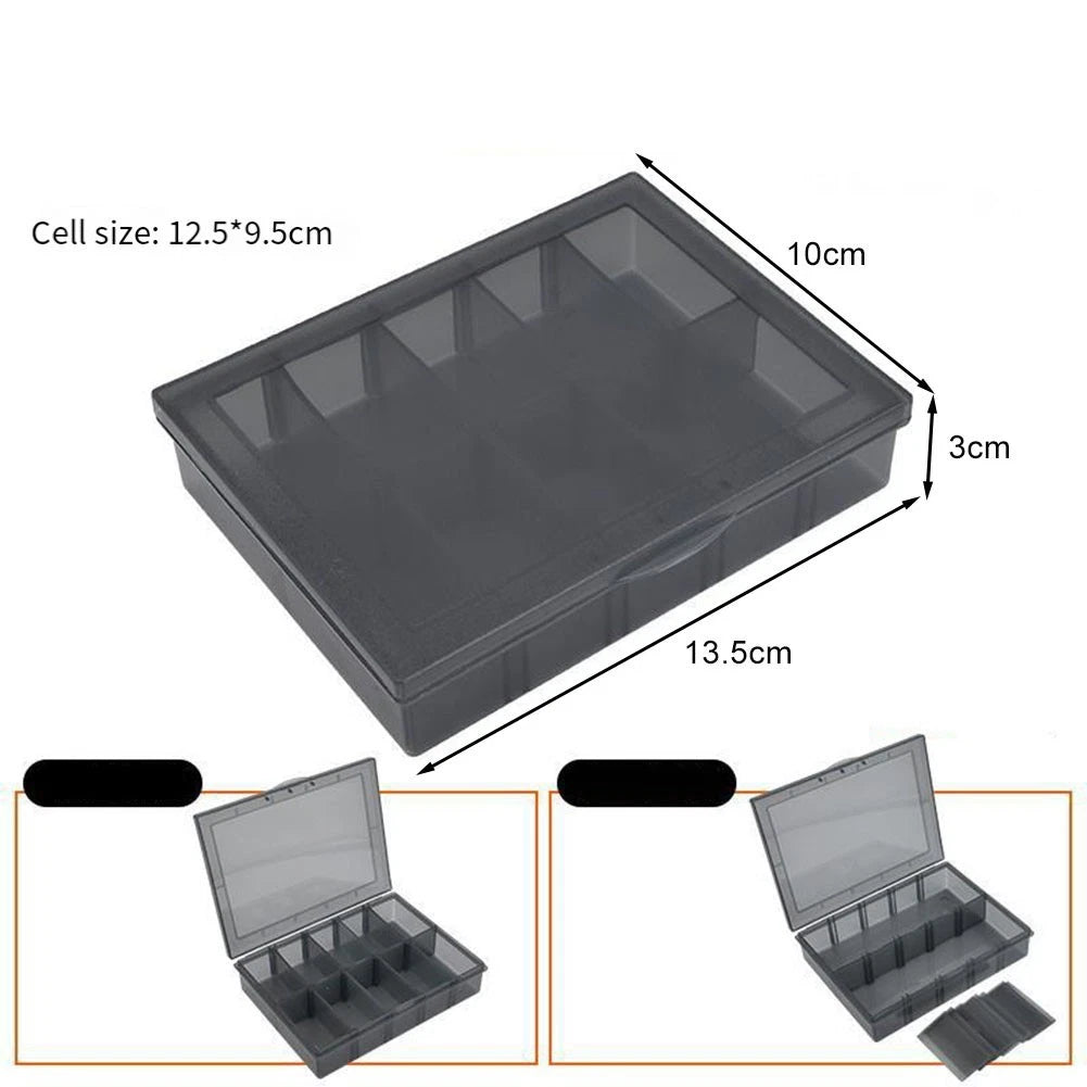 Handy Grid Box for Tool Parts Storage (Plastic)
