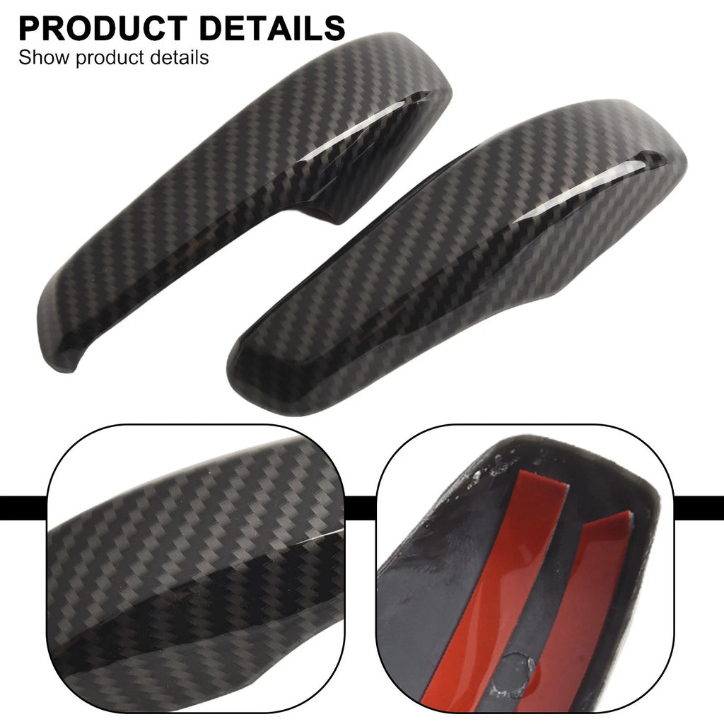 2X Carbon Fiber Black Decorative Frame for Smart (2010–2014)