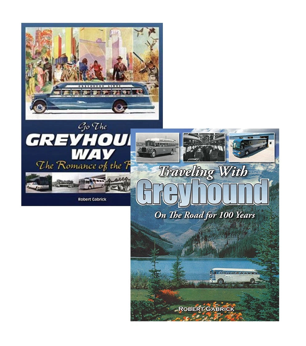Set of 2 Travel Books for Greyhound