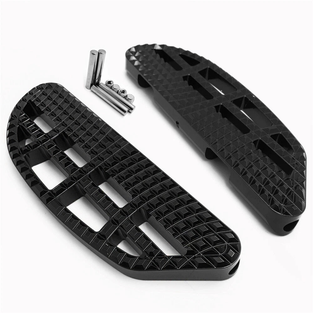 Black Dominator Leaf Floorboard Knob for Harley Touring (1993–2019)