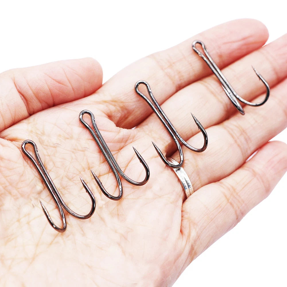 Set of 50 Extended Double Hang Two Claw Hooks for Various Applications