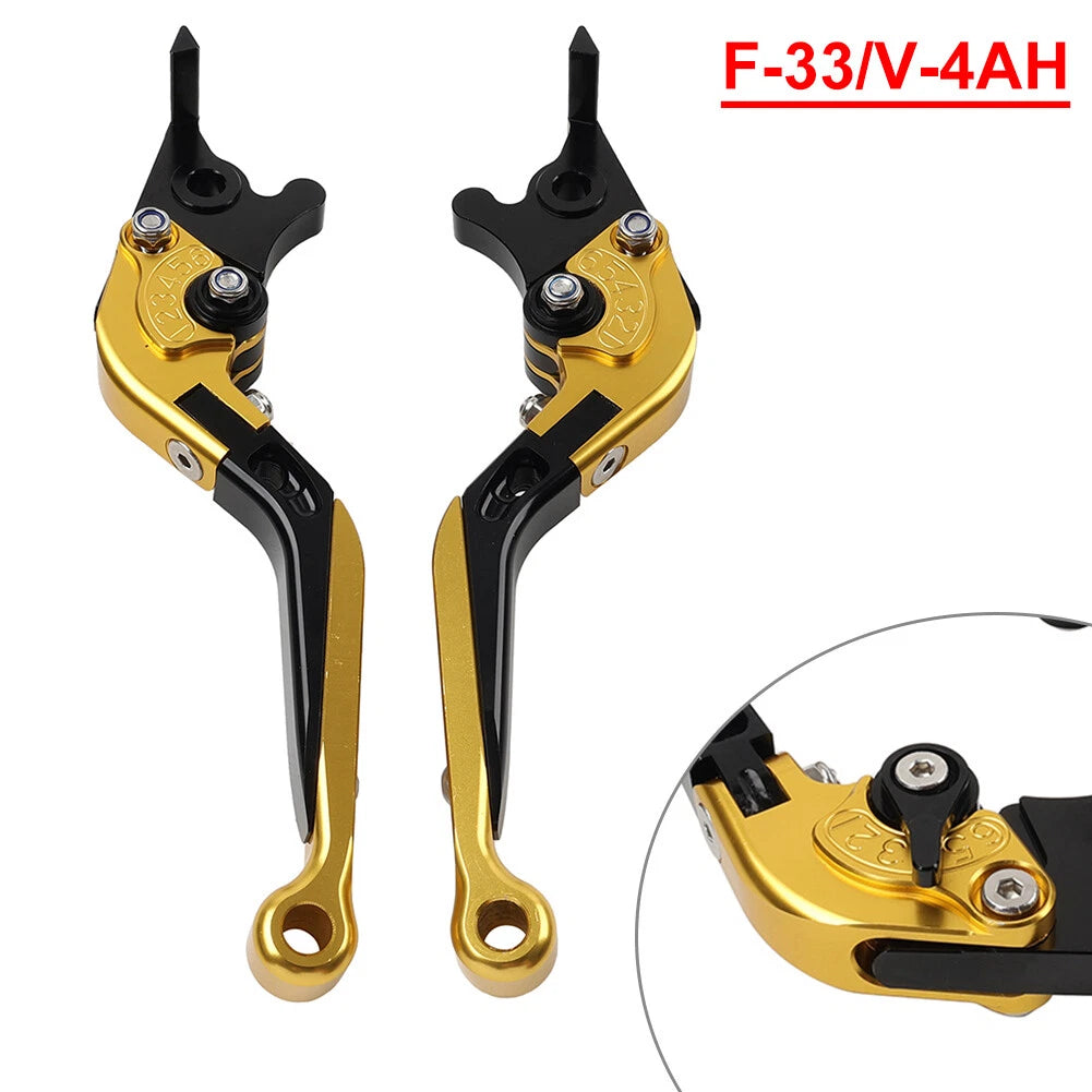Gold Extendable Brake Clutch Levers for Honda CBR600RR (2007–2022) CBR1000RR (2008–2021)