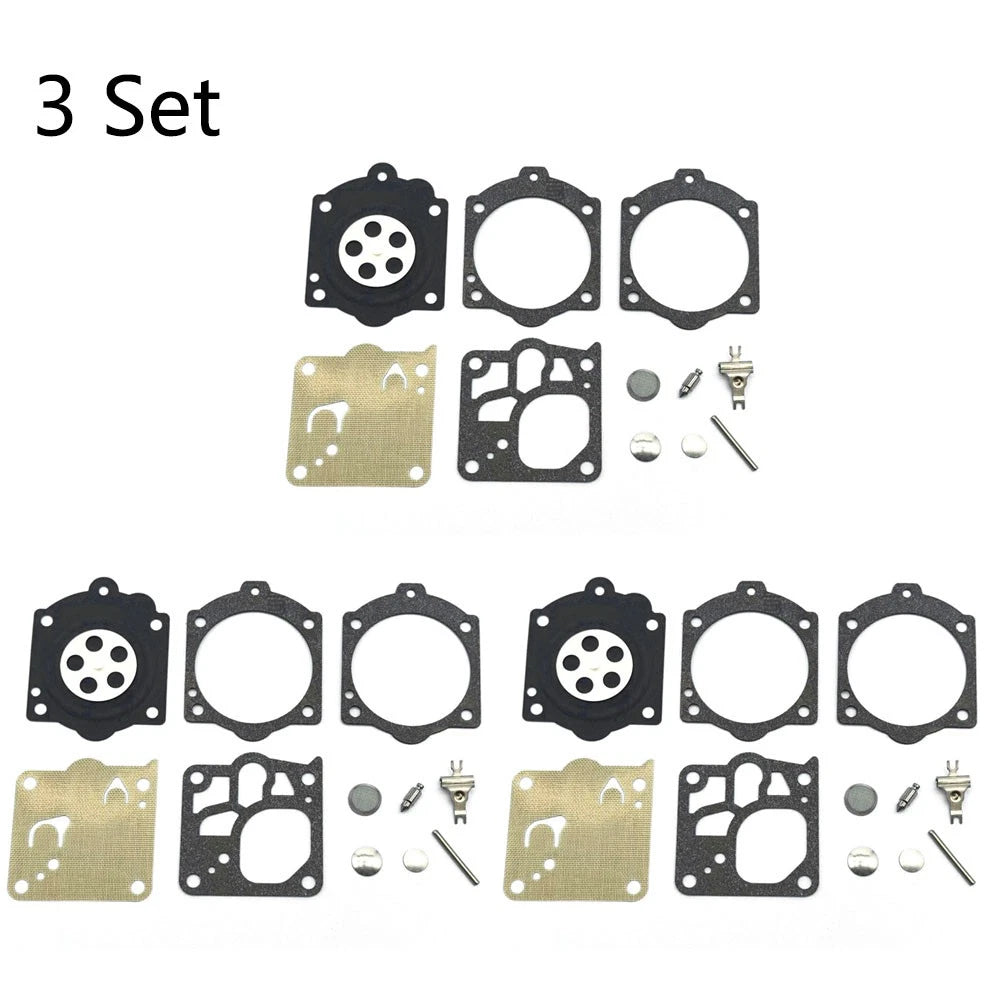 3X Chainsaw Carburetor Kit for Husqvarna 365, 372 (Walbro K10-RWJ)