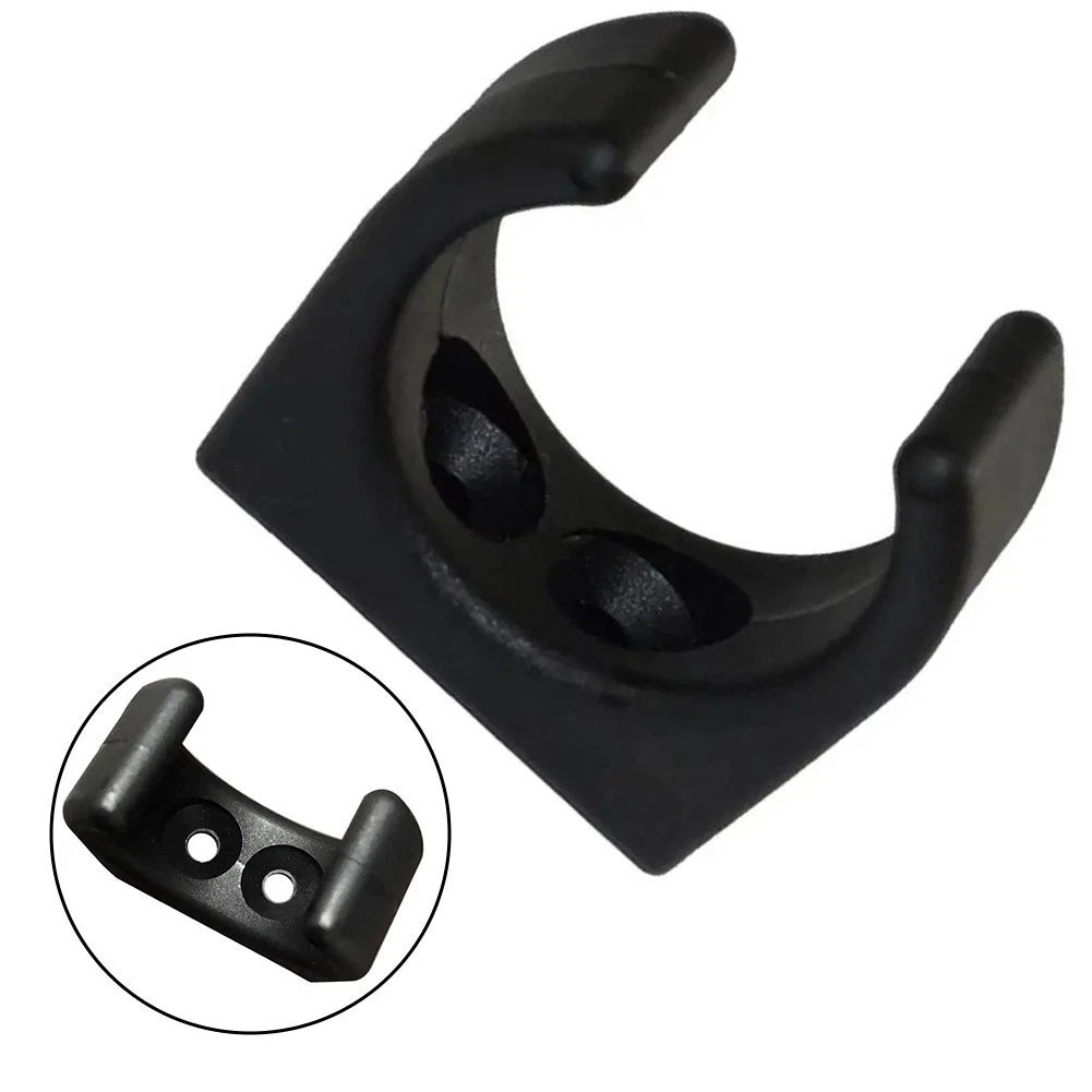 Boat Hook Storage Clip with Twin Fixing Holes for 1 1/4 Pole Tubes Fishing Use