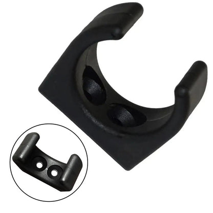 Boat Hook Storage Clip with Twin Fixing Holes for 1 1/4 Pole Tubes Fishing Use