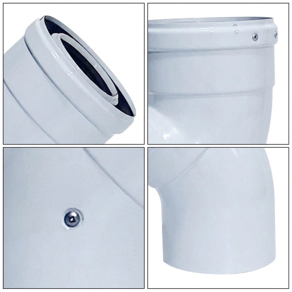 45 Degree PP Plastic Stove Pipe Elbow for Multi Purpose Vent Installation