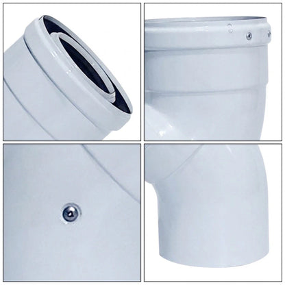 45 Degree PP Plastic Stove Pipe Elbow for Multi Purpose Vent Installation