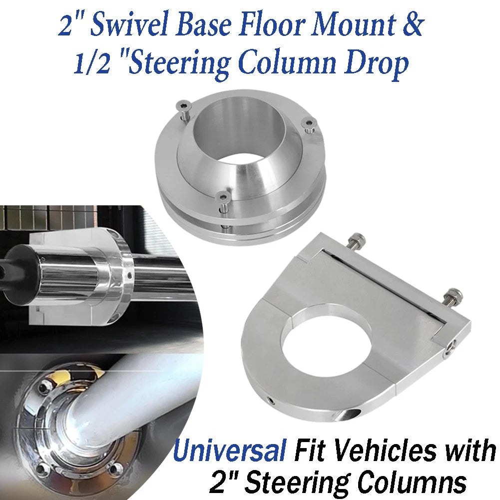 2" Swivel Base Floor Mount & 2.5" Steering Column Drop Comb Screws
