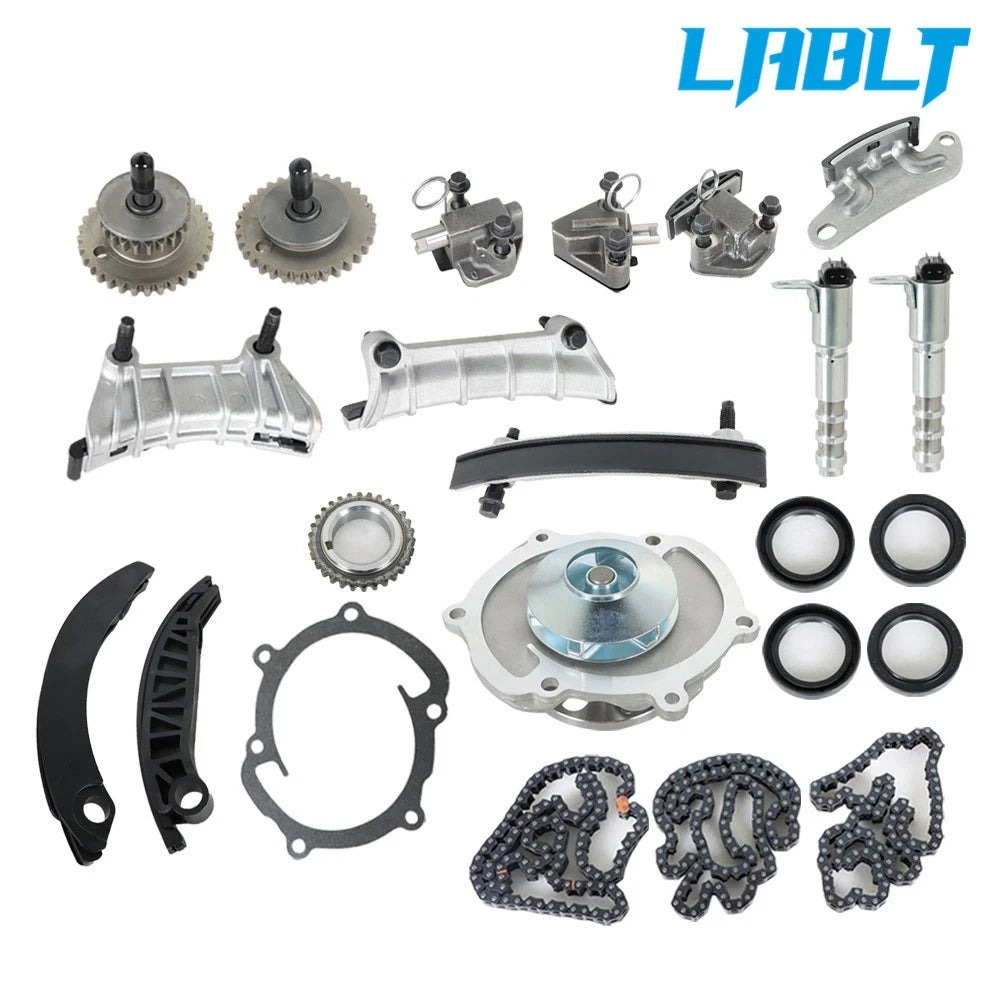 Timing Chain Kit with Water Pump & VTC Solenoid for Cadillac GMC Chevy (2007–2017)