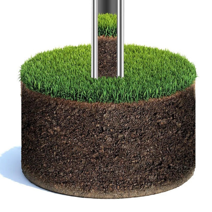 T-Handle Soil Probe for Easy Assembly with Foot Pedal Operation