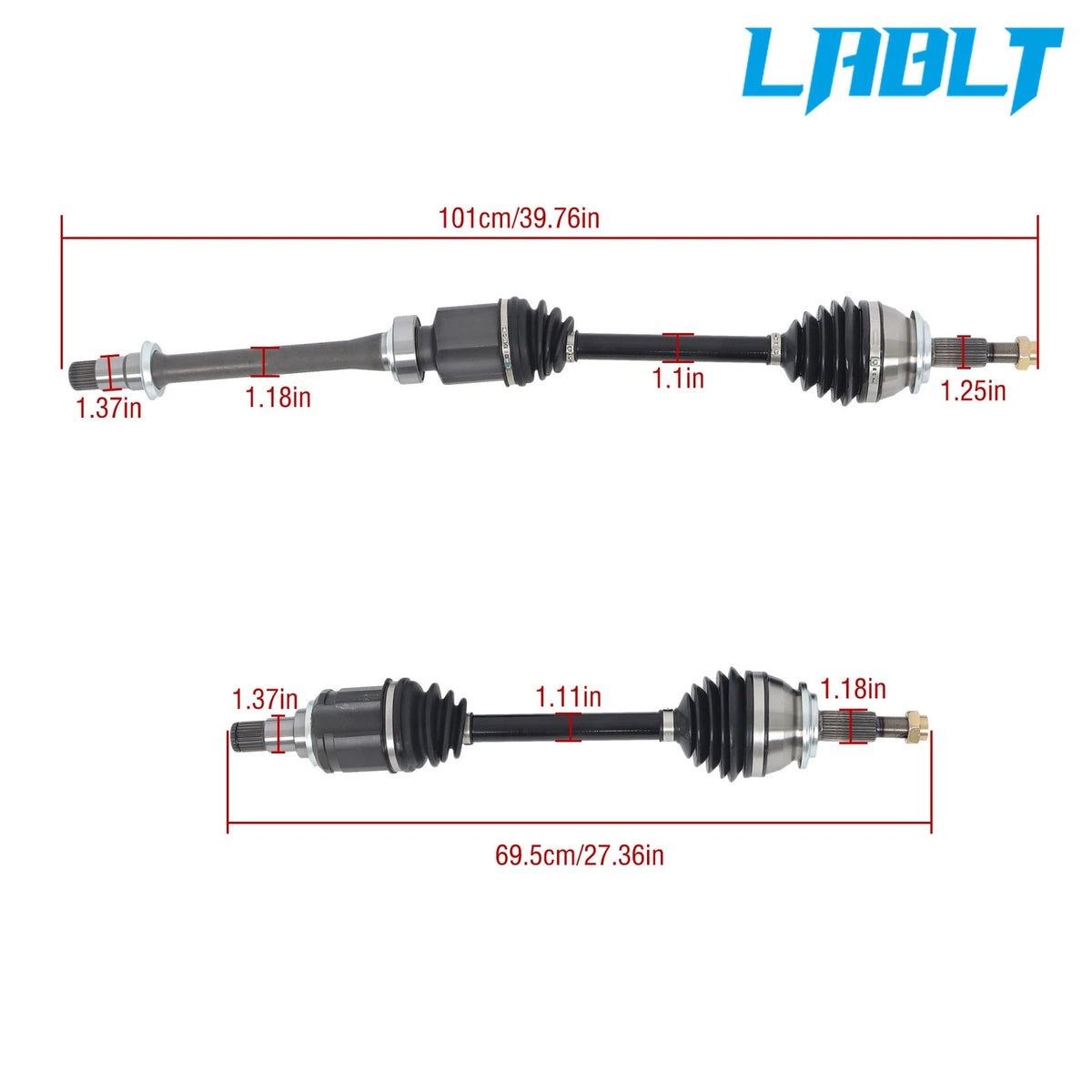 Front Left + Right CV Axle Assembly for Lexus ES300 ES330 Toyota Solara (2002–2009)
