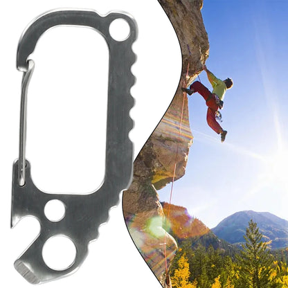 1x Carabiner D Ring Key Chain Clip for Outdoor Use