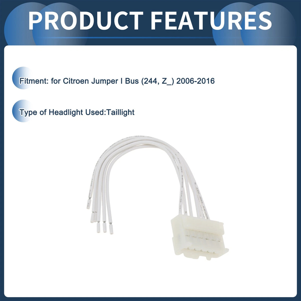 Lamp Wire Harness No.1613731980 for Citroen Jumper I Bus (2006–2016)