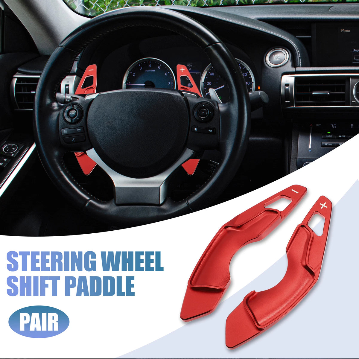 Steering Wheel Paddle Shifter Extension for Lexus IS350 IS250 IS300 (2013–2023)
