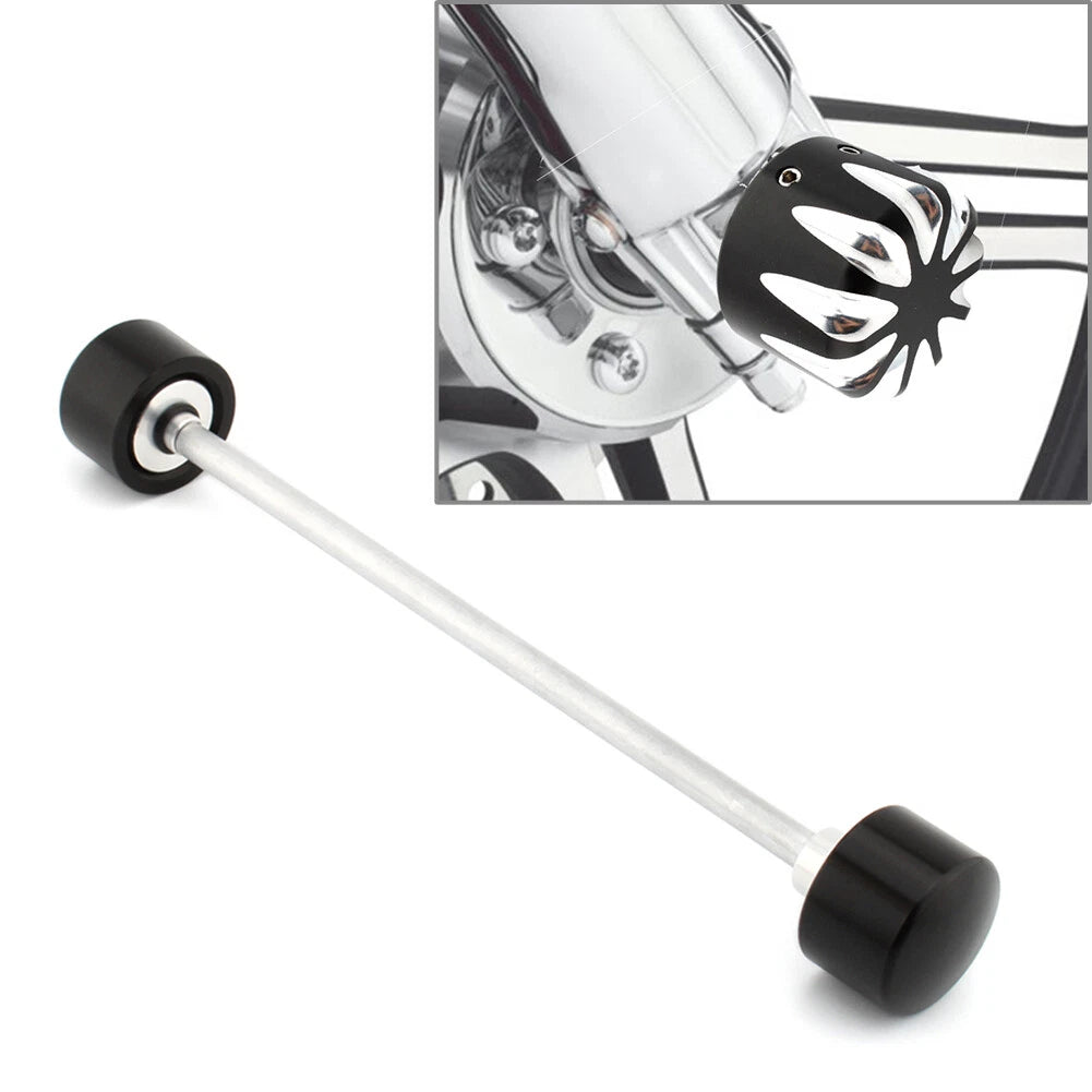 Front Axle Nut Covers Caps Installation Kit for Harley