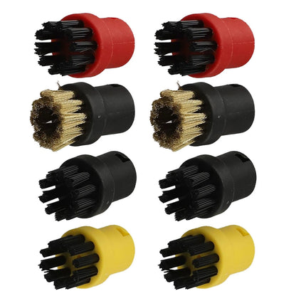 8 Pack Nylon and Stainless Steel Brushes for Cleaning Tools