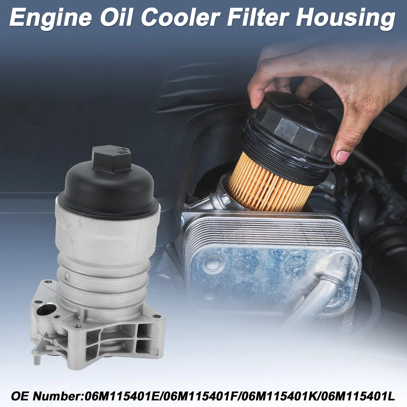 Engine Oil Filter Housing Replacement for Audi A6 Quattro 2019–2022 V6 3.0L