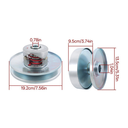 1" Driver + 3/4" Driven Clutch Kit for Comet Go Kart (40 Series)