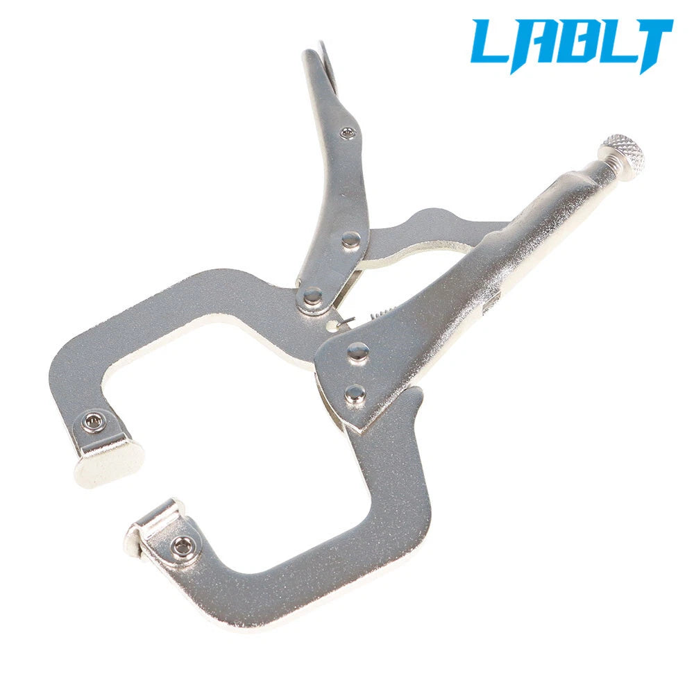 5 Pack Locking C-Clamp Pliers for Adjustable Swivel Pad Locking Vise-Grip