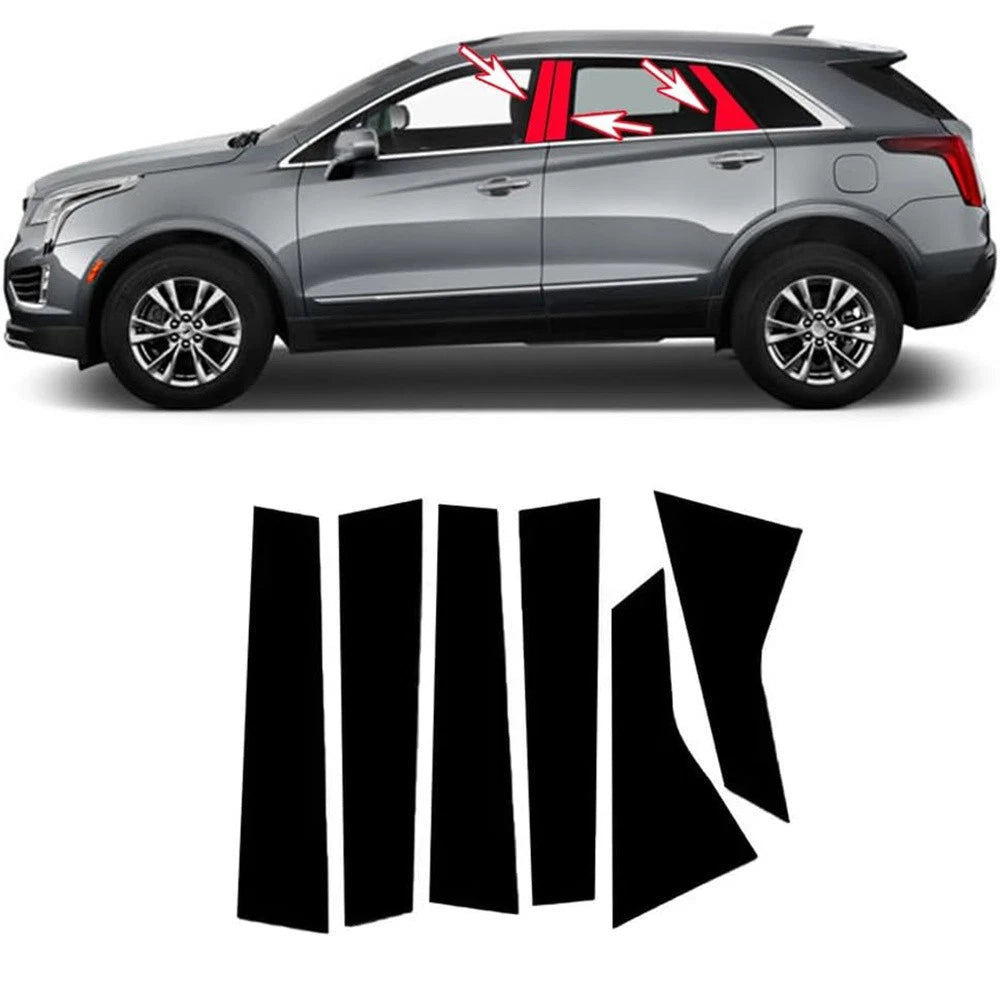 Gloss Black Pillar Posts Trim for Cadillac XT5 (2017–2023)