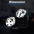 Reflective Bumper Decal for - White Dice