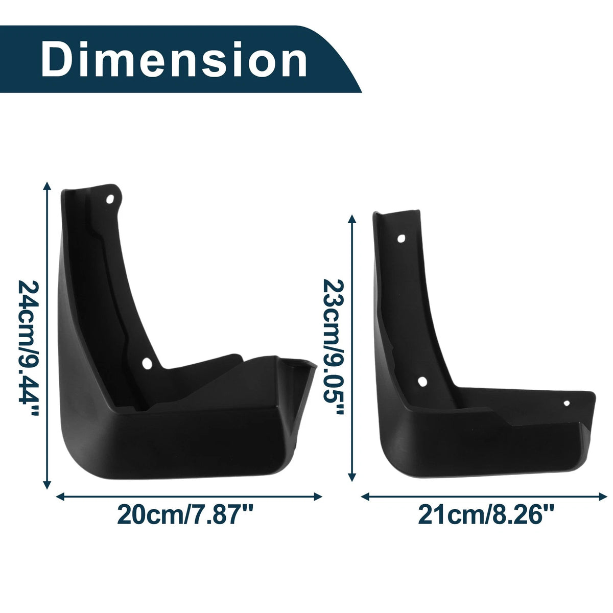 Set of 4 Mud Flaps Splash Guards for Volkswagen Passat B8 (2019–2022)