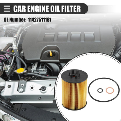 Engine Oil Filters Set with Gasket for BMW 545i 645Ci 745i (2004–2013)
