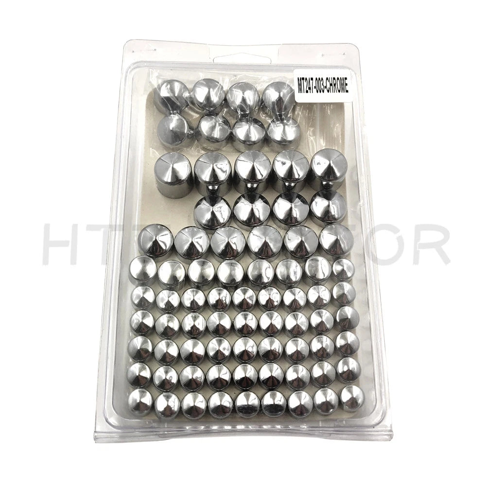 Chrome Bolt Toppers Caps for Harley Davidson Dyna Glide (1991–2012)