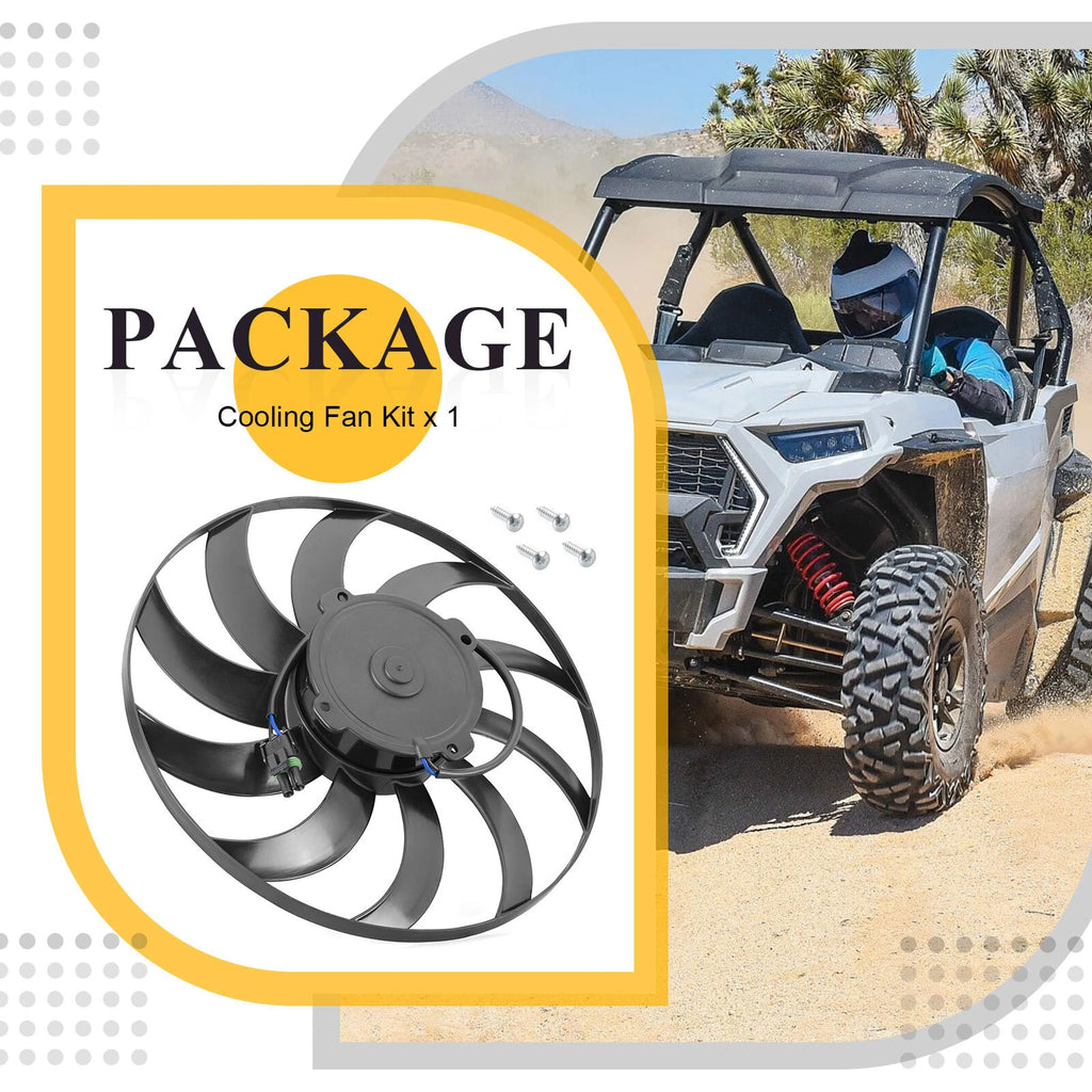 Radiator Cooling Fan Kit for Polaris General 1000 XP (2016–2024) 2412447 2413207