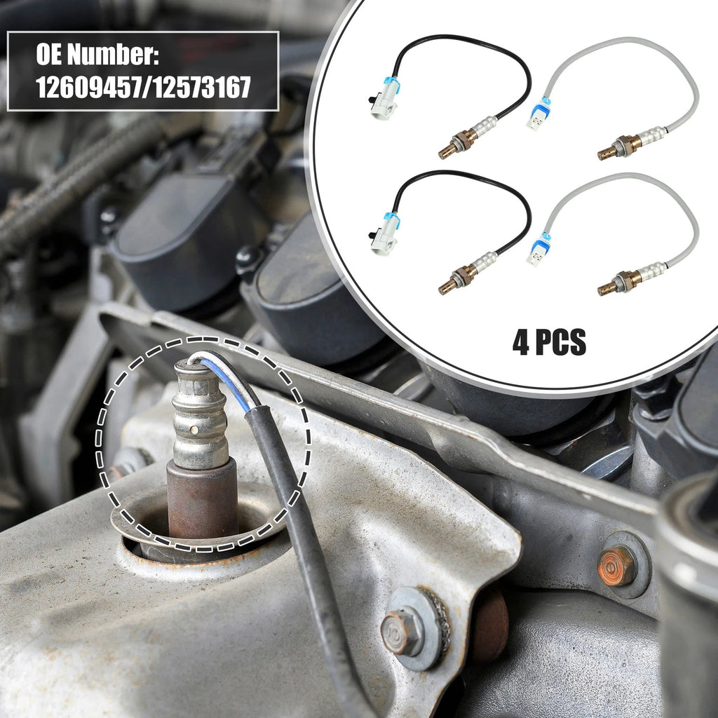 4 Pcs Oxygen Sensor Replacement for Cadillac Escalade (2008–2014)