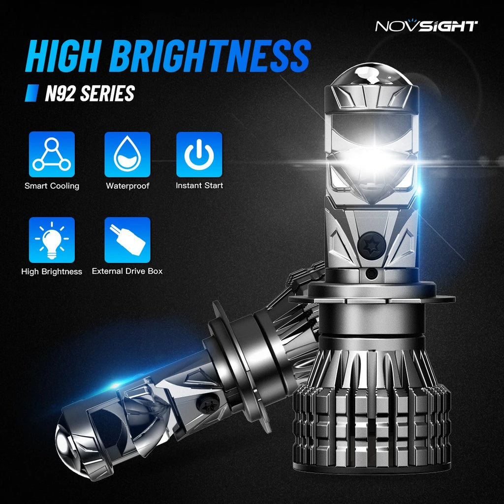 H7 LED Headlight Bulbs for NOVSIGHT (22000LM, 6500K)