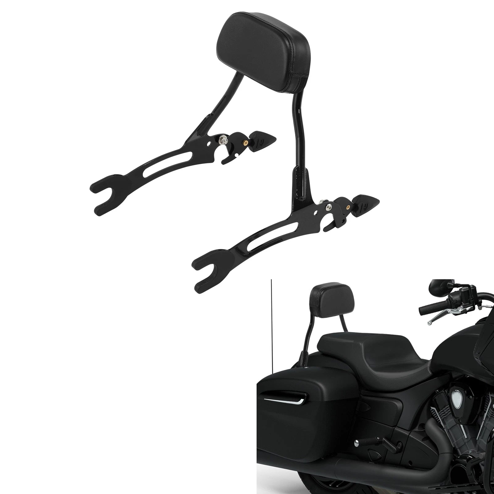 Passenger Backrest Pad for Indian Chieftain Dark Horse (2014–2025)