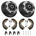 2X Rear Brake Drums w/Shoes Bolts Kit for Kawasaki Mule SX KAF400 (2017–2024)