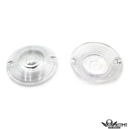Clear Flat Turn Signal Lens Covers for Harley Road Glide Road King (1986–2012)