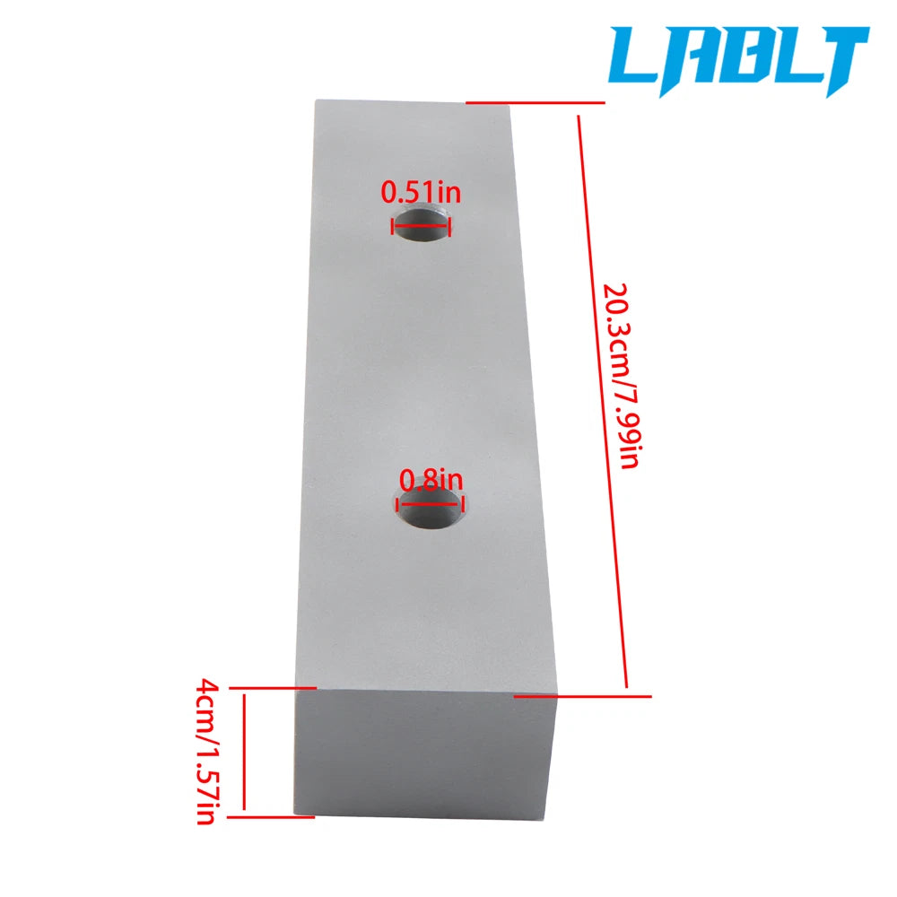 2X 8" Aluminum Machinable Soft Jaws for 6" Vises (LABLT)