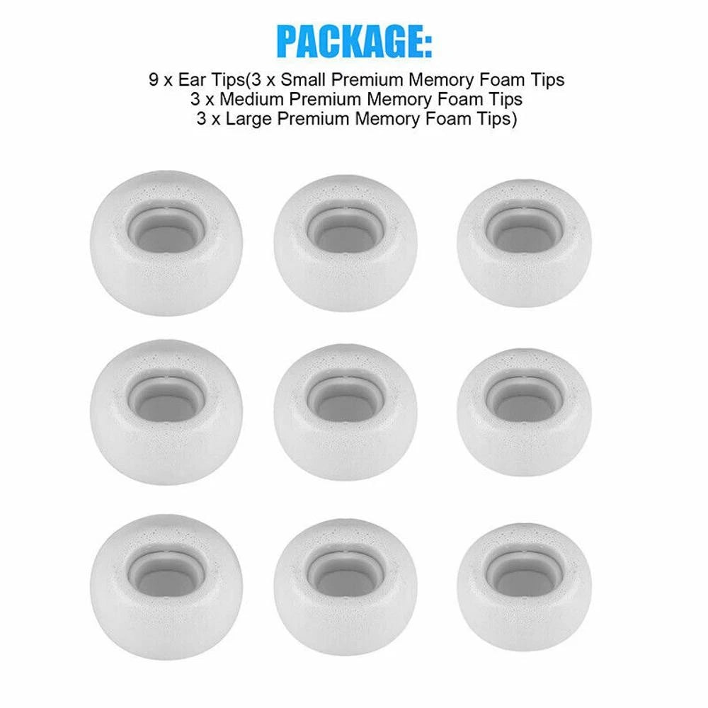 9Pcs Memory Foam Ear Tips for AirPods Pro (2019–Present)