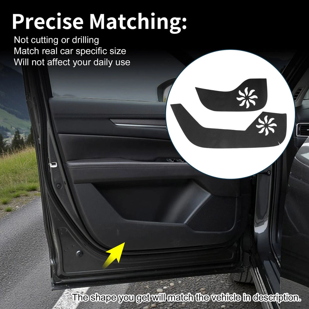Car Door Anti Kick Pad Leather Sticker Set for Mazda CX-8 (2017–2023)