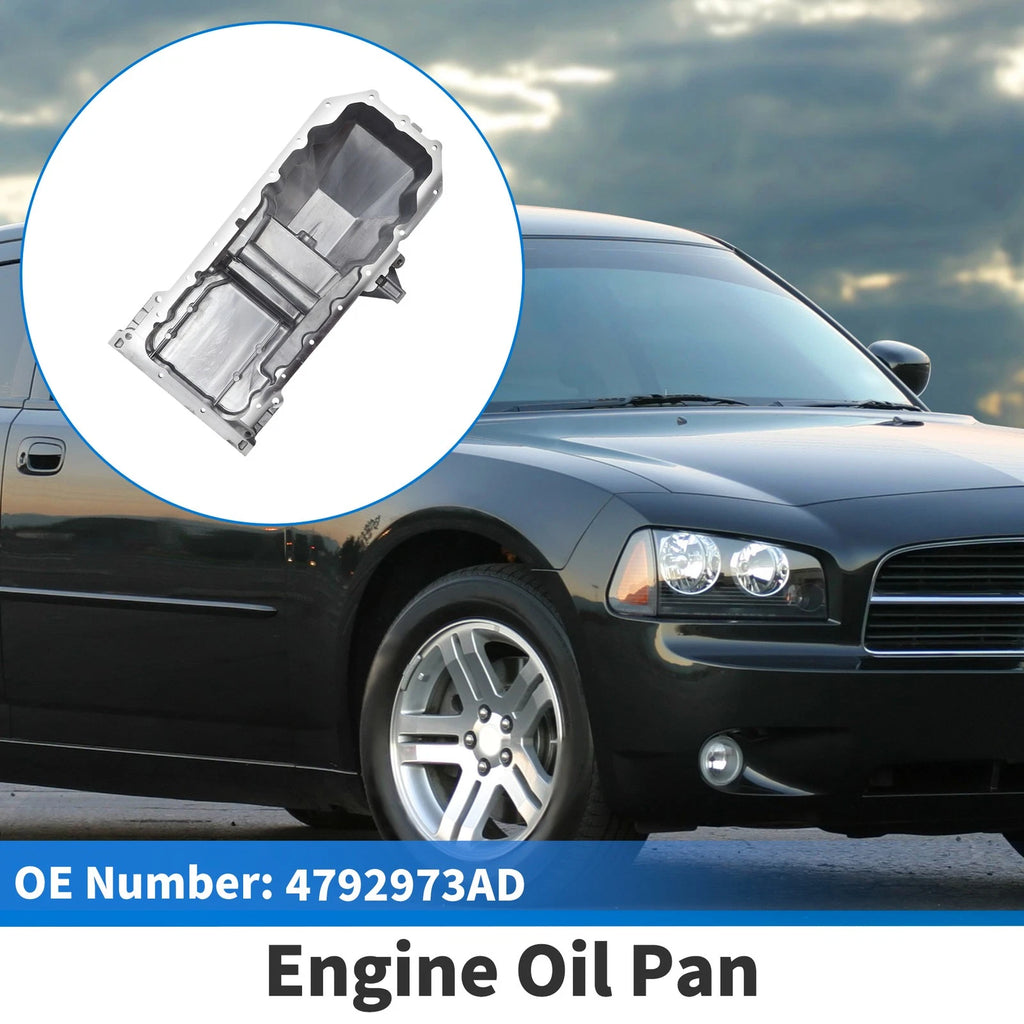 Engine Oil Pan Replacement for Dodge Charger 5.7L V8 (2008–2020) Aluminum
