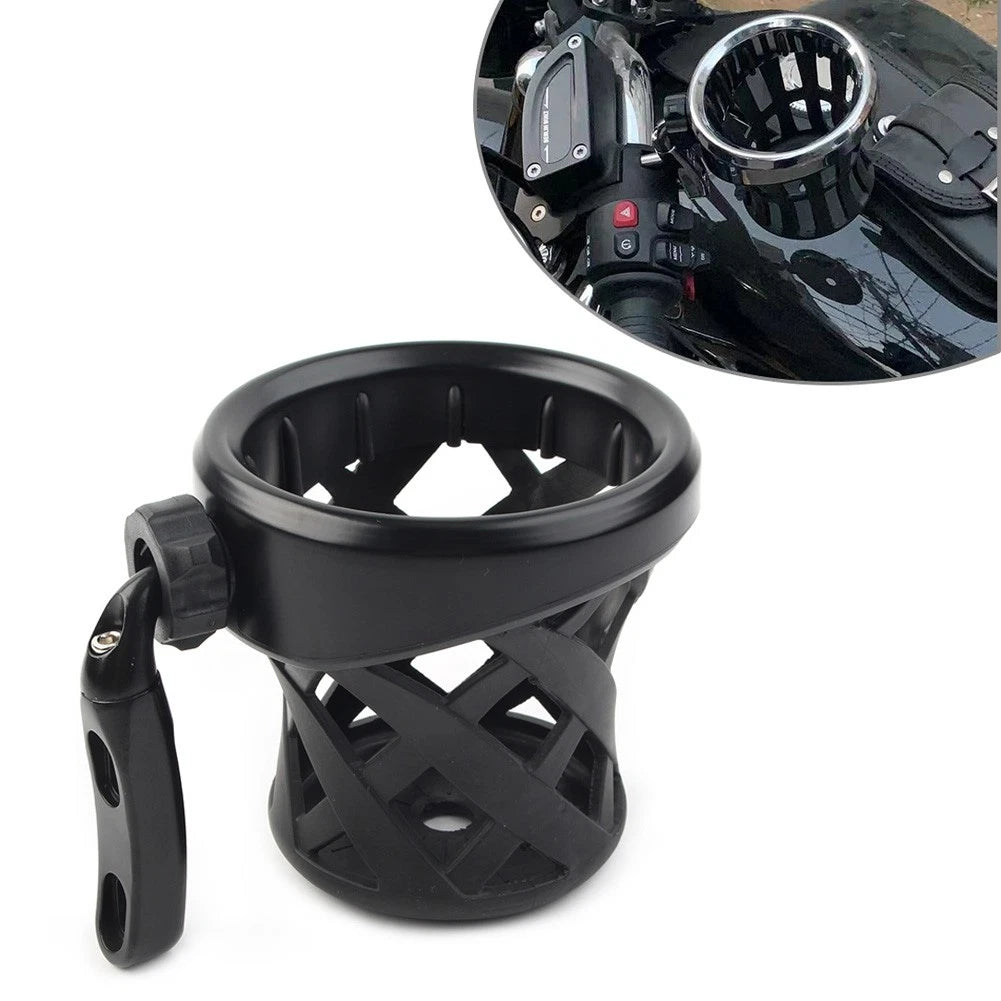 Handlebar Cup Holder for Harley Motorcycle (Black)