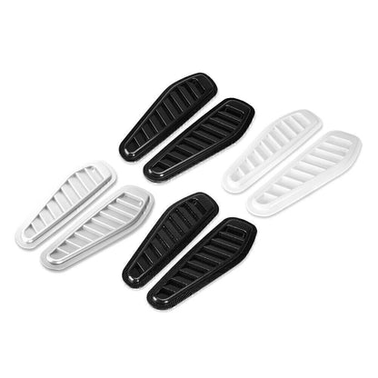 2pcs Universal Car Decorative Air Flow Intake Hood Scoop Vent Bonnet Cover RH LH