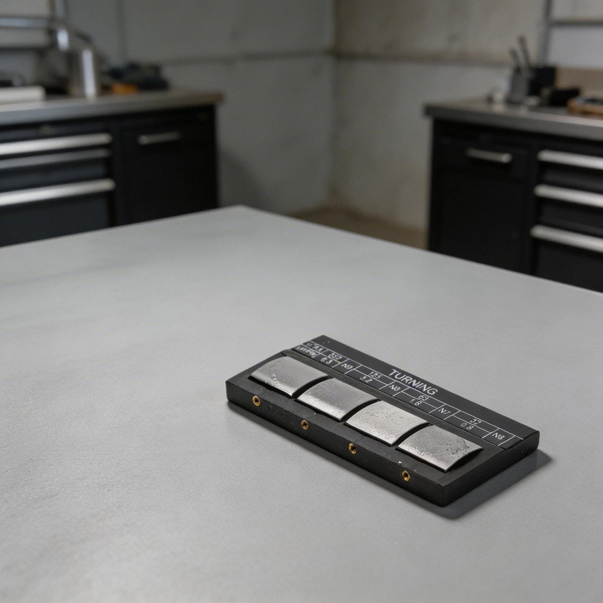Flat Milling Sample for Lathe Roughness Comparison