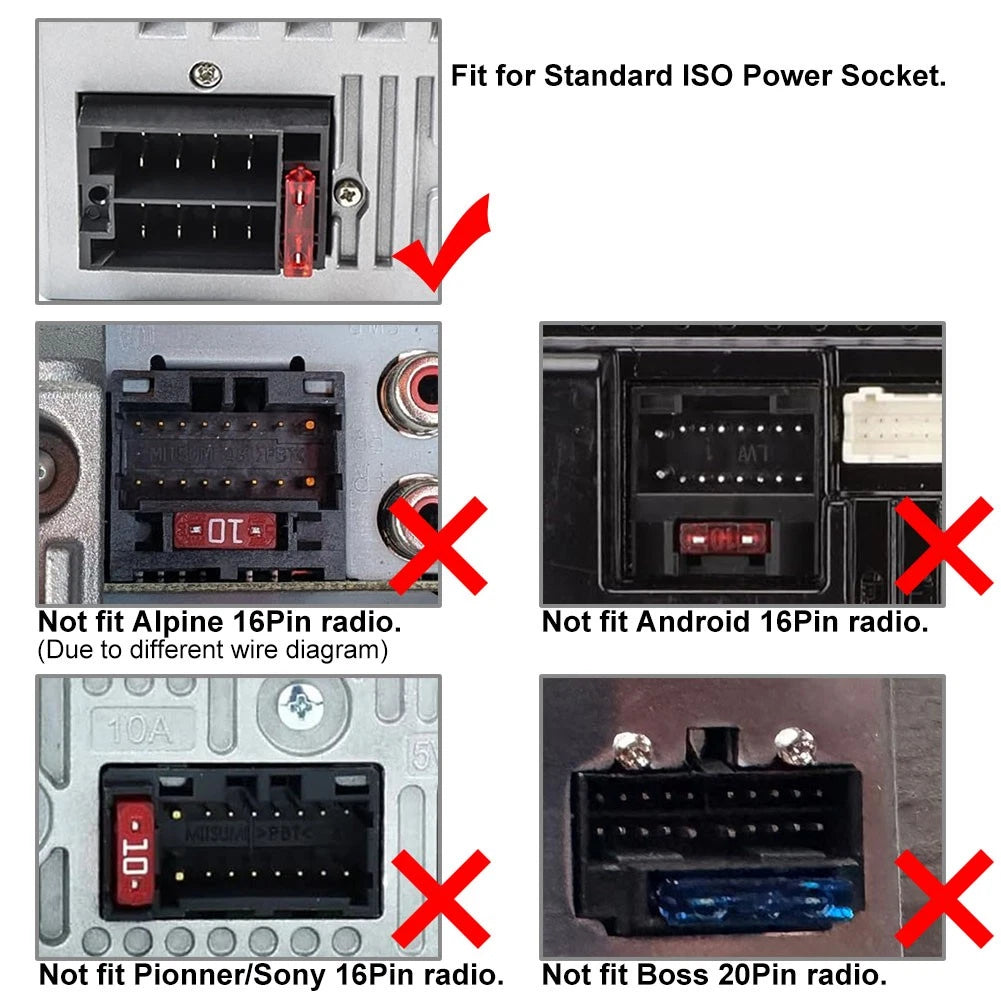 ISO wiring harness for Nissan (specific model years not provided)