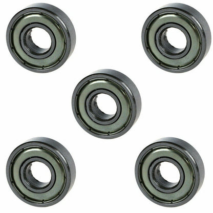 5x Deep Groove Ball Bearings 6000Z for Various Applications (26mm x 10mm x 8mm)