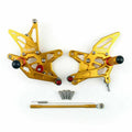 Rearsets Footpegs Pedals for Kawasaki ZX-6R Ninja (2009–2020) Gold T9
