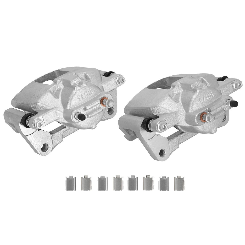 Pair Front Disc Brake Caliper w/Bracket for Jeep Wrangler (2007–2017) 18-B5044