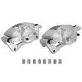 Pair Front Disc Brake Caliper w/Bracket for Jeep Wrangler (2007–2017) 18-B5044
