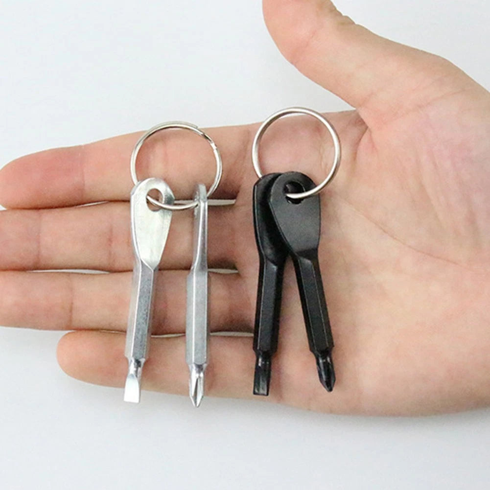 Portable Screwdriver Multitool with Key Ring Holder