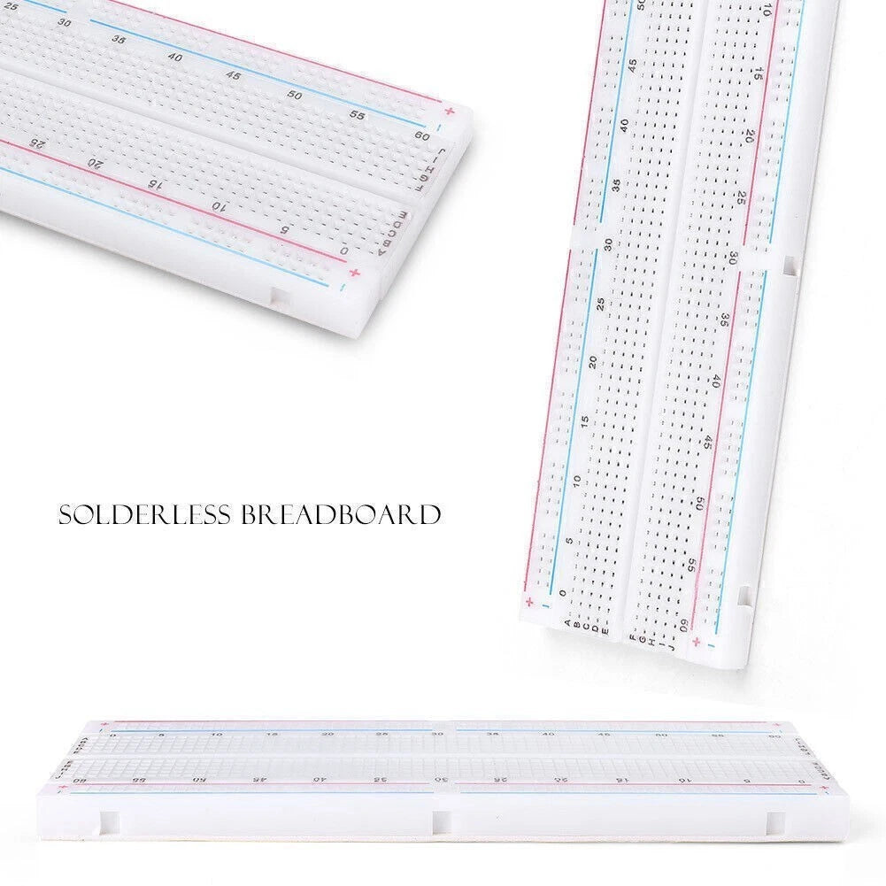 Breadboard 830 Point Solderless PCB for DIY Projects (MB-102, MB102)