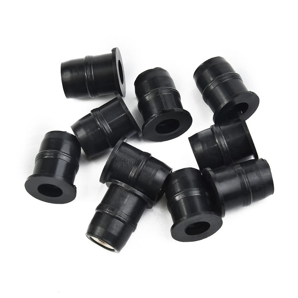 10PCS Windshield Rubber Nuts for Motorcycle (M5, Vibration Damper)